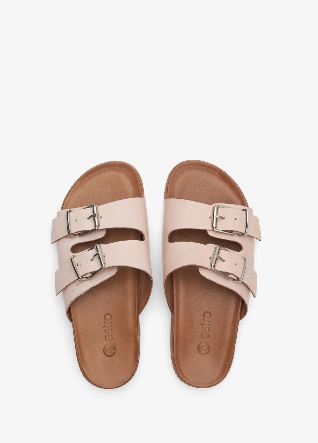 Шльопанці, колір бежевий Estro (299776113)