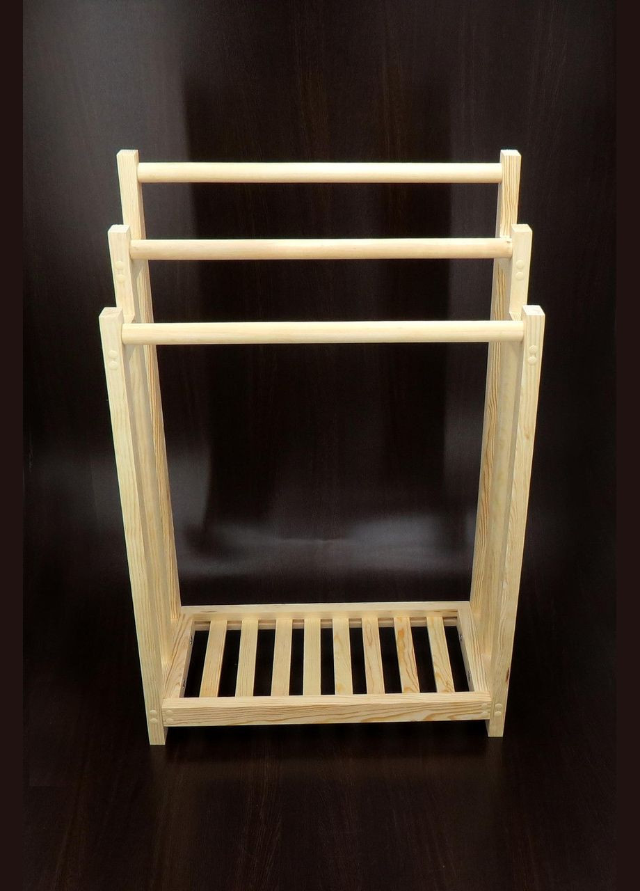 Стойка-вешалка напольная из дерева Твинпикс бланже (СШВ-00801) No Brand (328210234)