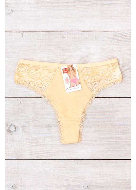 Жіночі труси танго однотонні з мереживом (p-18116) Носи своє (363043197)