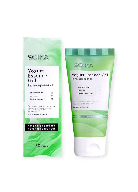 Soika Гель-сироватка для обличчя Yogurt Essence Gel 50 мл 1203 — Крем, Україна (364117300)