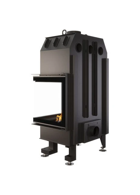 Угловая каминная топка Energy 65х50х47R Black (14,5 kW) ECO SAVEN (385664100)