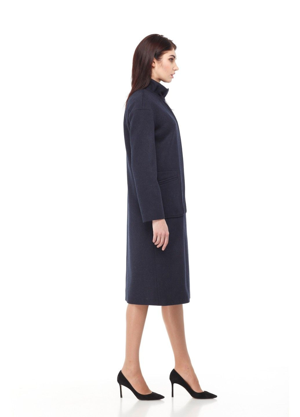 Синее демисезонное Пальто Ирис Origa