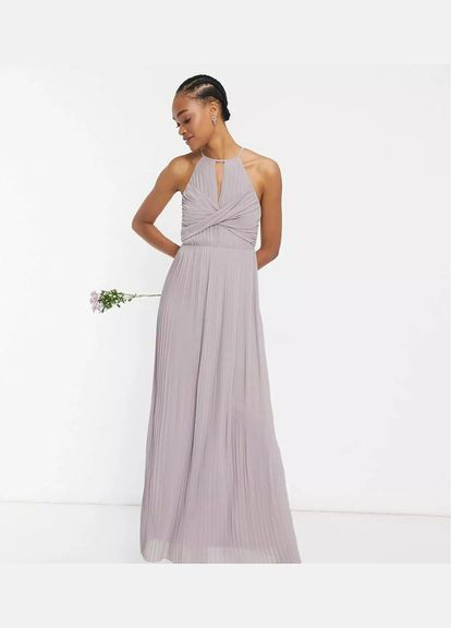 Серое праздничный платье Tfnc однотонное