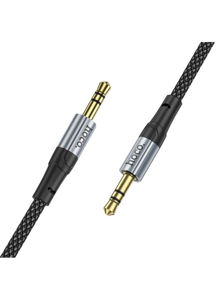 Аудиокабель AUX Fresh audio cable, 1m Black (6942007608800) Hoco UPA26 (357474374)