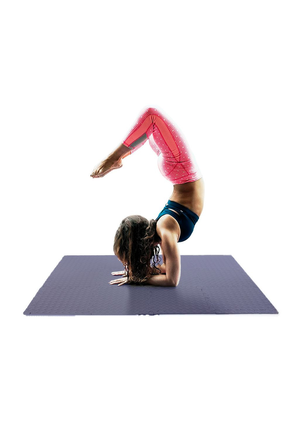 Татамі мат 8 шт (30х30х1 см) хвіст ластівки сіній EasyFit (341529066)