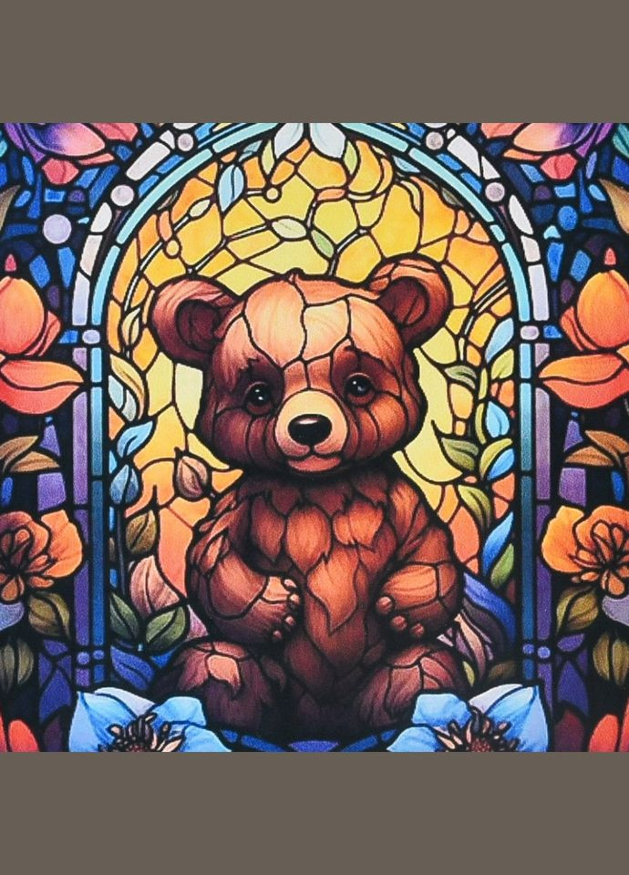 Алмазна мозаїка "Чарівне ведмежа" DEEX16287 не повна викладка Strateg (365751972)