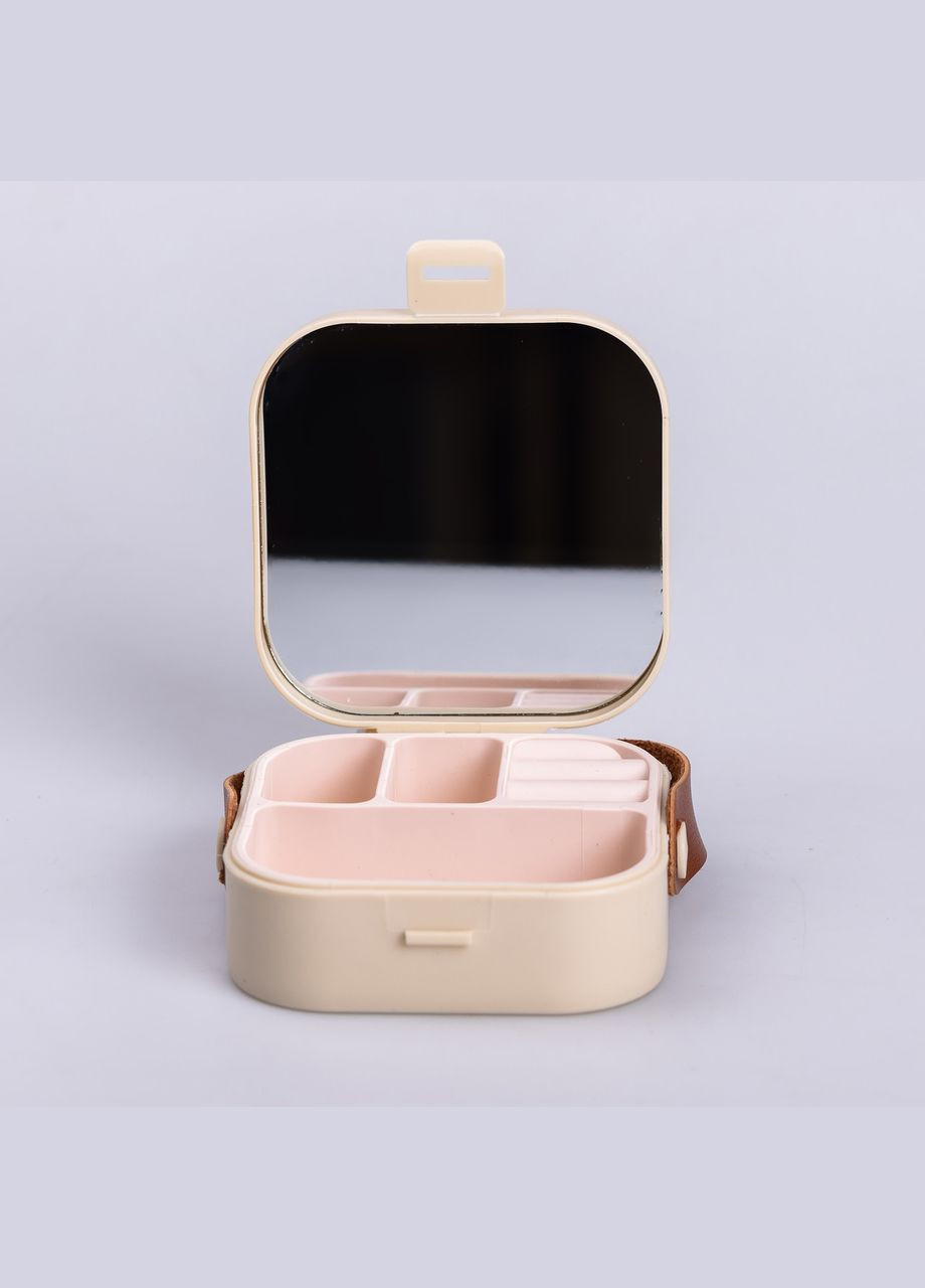 Скринька для прикрас 9×9×3.8 см міні органайзер для ювелірних виробів HP-5-27BE Yiwu (325922816)