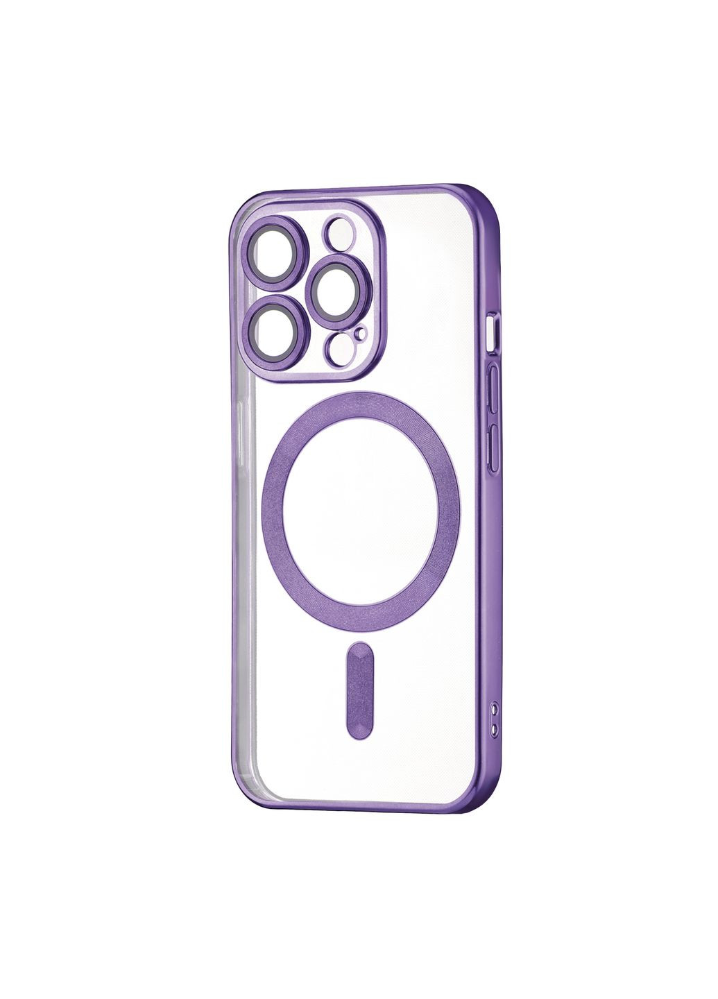 Чехол Ductil Metallic Edge with MagSafe (Protected Camera & Lens) Deep Purple Case iPhone 15 Pro (322820696)