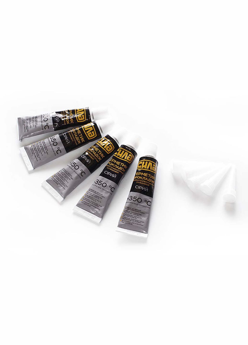 Герметик силиконовый высокотемпературный 25г для ремонта прокладок (5 шт.) Сила (332986445)