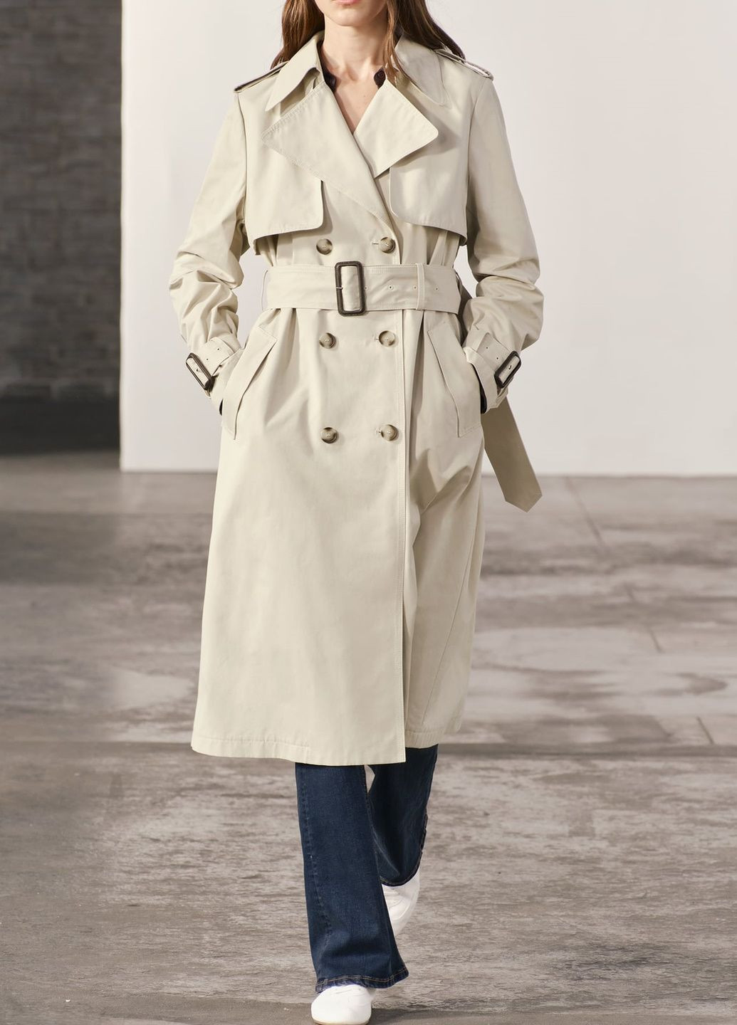 Пісочна демісезонна пальто Zara