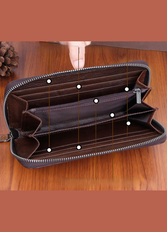 Женский кожаный кошелек клатч с тиснением цветок стрекоза на молнии зеленый OEM (329203405)