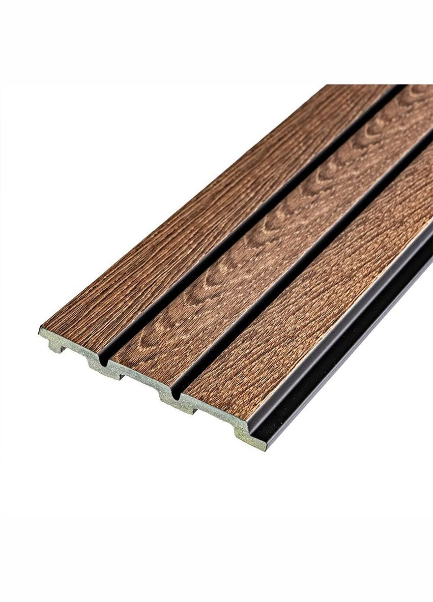 Рейка декоративна PS горіх 2900х120х12мм SW-00001739 No Brand (338793690)