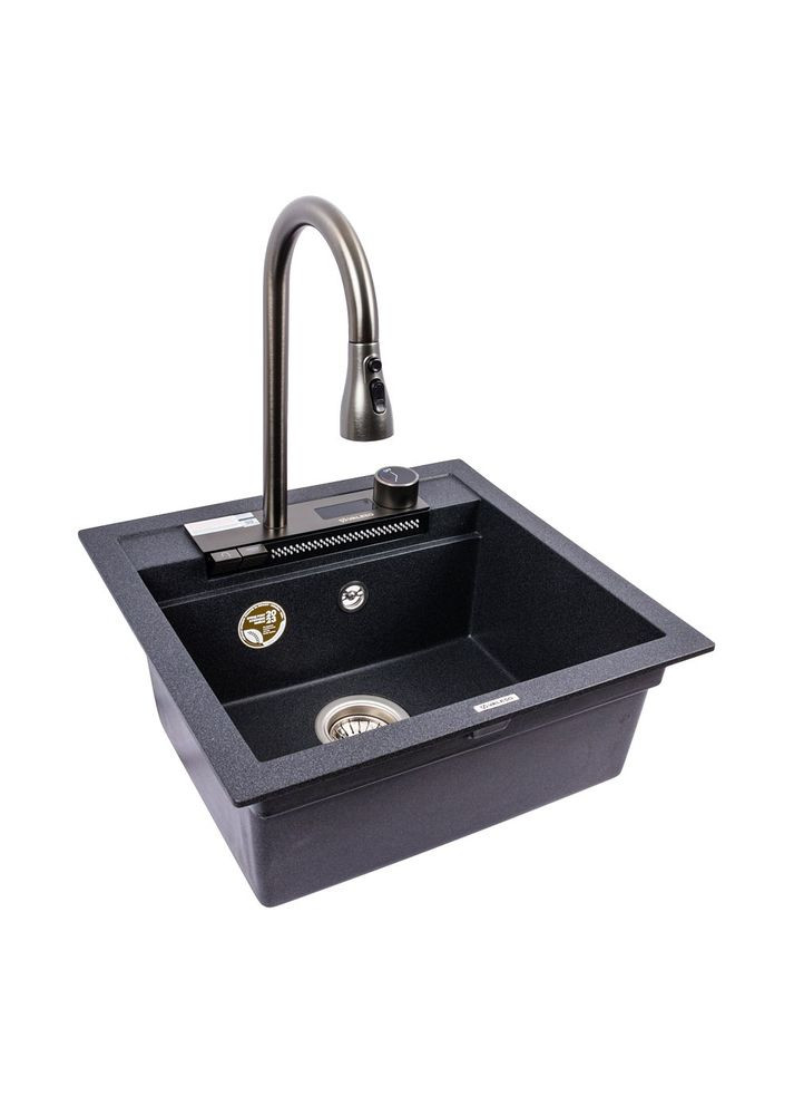 Гранітна мийка VIVA 5149 матова Карбон Valeso (358059658)