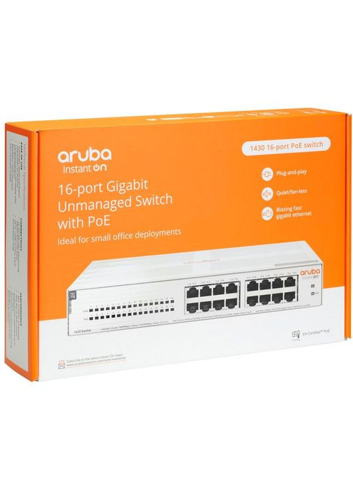 Комутатор Aruba Instant On 1430 16G CL4 PoE Switch (R8R48A) HPE (323094521)
