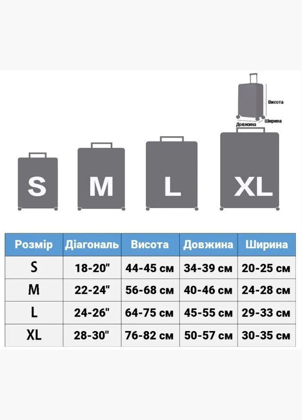 Защитный чехол для чемодана MiUi Abstraction size S for suitcase 1820" Xiaomi (280877593)