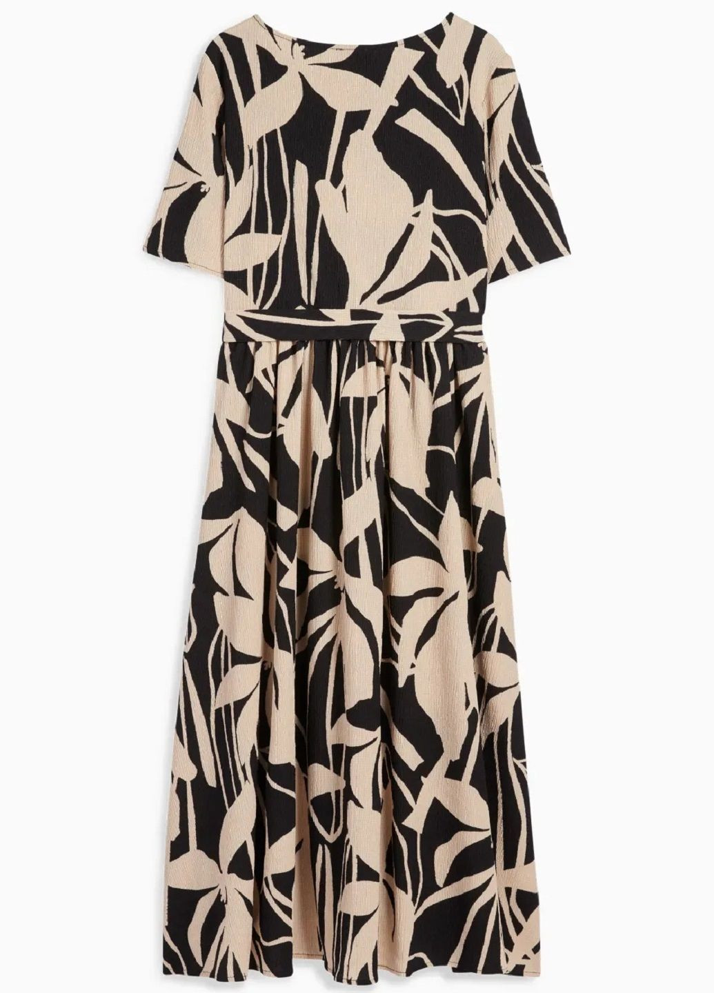 Черное повседневный платье C&A с цветочным принтом