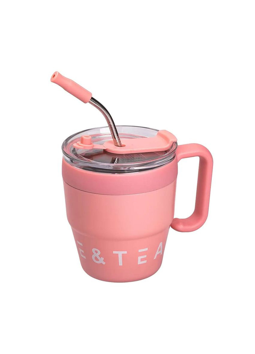 Термочашка Coffee & Tea 480 мл с трубочкой и двойным открыванием, Yiwu (324069926)