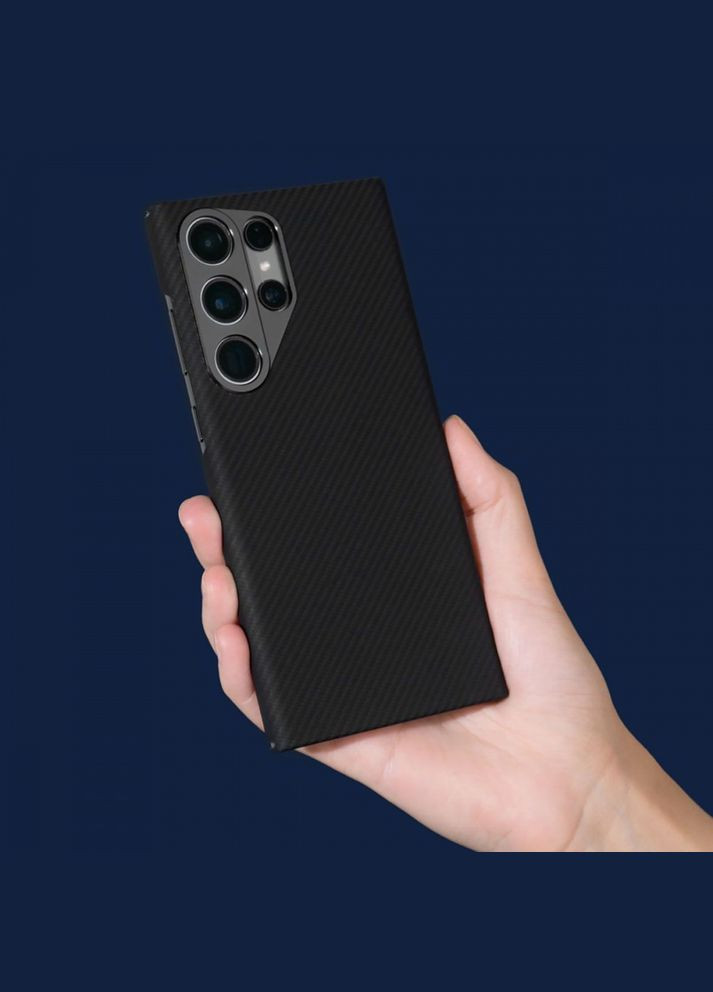 Чехол Premium Carbon Slim with Magnetic Ring black Wave Samsung Galaxy S24 (322245530)