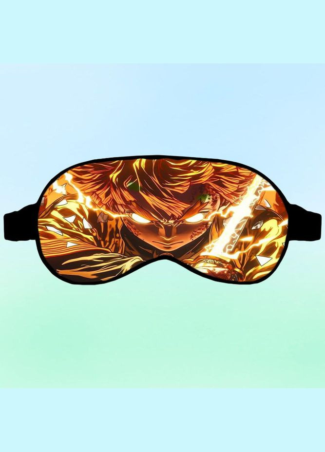 Маска для сна Аниме Клинок рассекающий демонов #0018 черная No Brand (315046870)