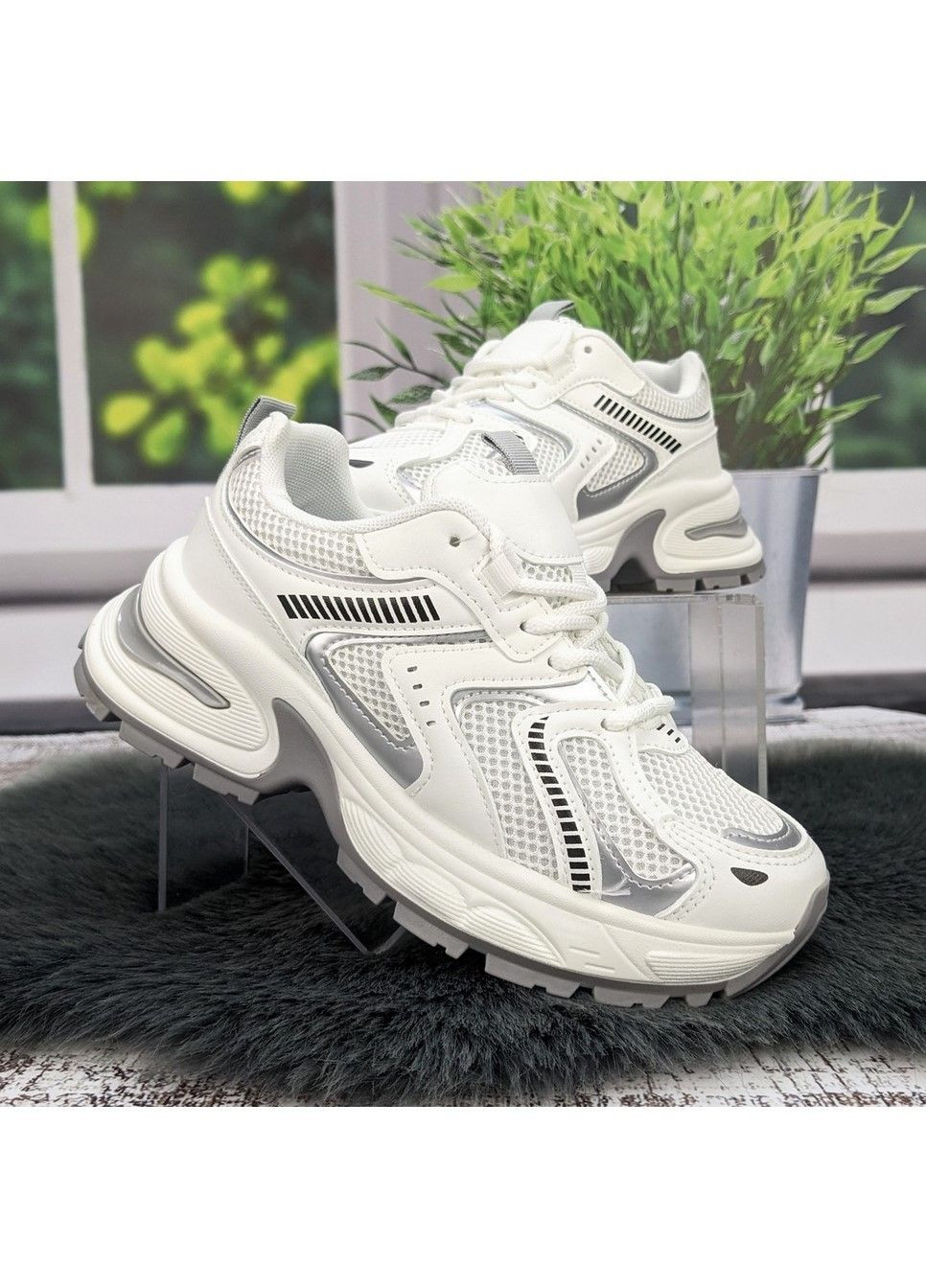 Кроссовки женские Fashion белые демисезоны (323584455)