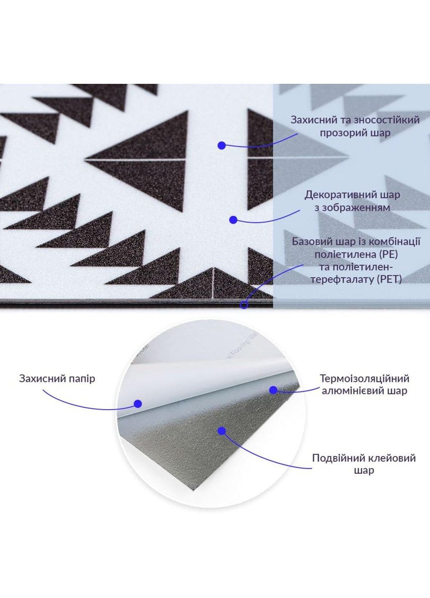 Самоклеюча вінілова плитка 600х600х1,5мм, ціна за 1 шт. (СВП-205) Матова SW-00000512 Sticker Wall (353968300)