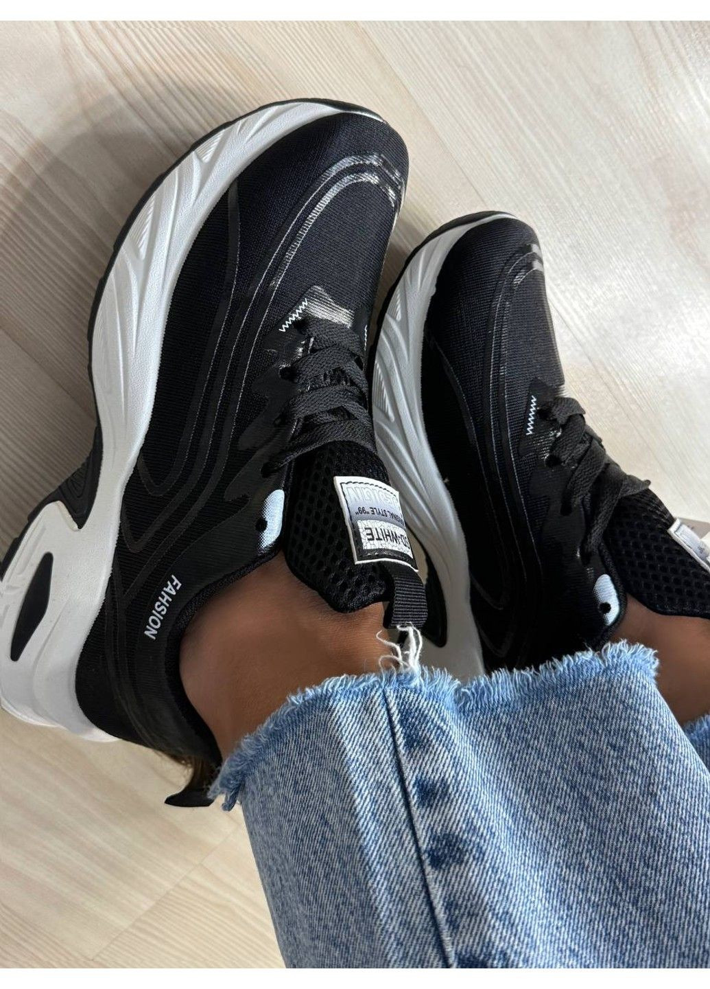 Кроссовки женские Violeta 149-62 на белой подошве текстиль сетка черные No Brand чёрные всесезоны (355021818)