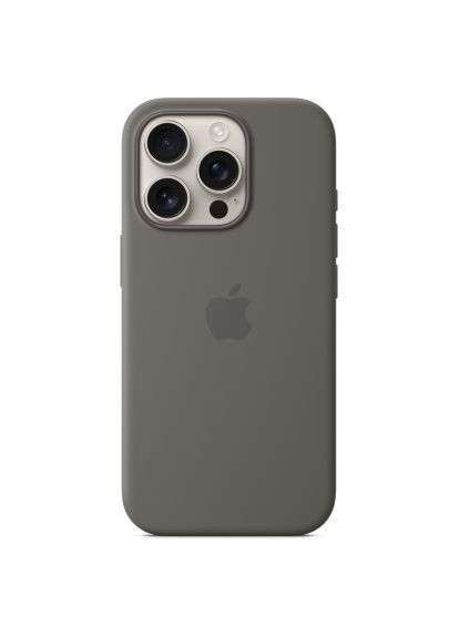 Чехол для мобильного телефона iPhone16 Pro Silicone Case with MagSafe - Stone Gray (MYYL3ZM/A) Apple iPhone16 Pro Silicone Case with MagSafe - Stone Gr (364661702)