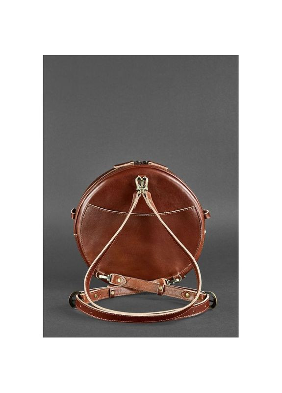 Сумка рюкзак женский кожаный Maxi светло-коричневая BlankNote (301871550)