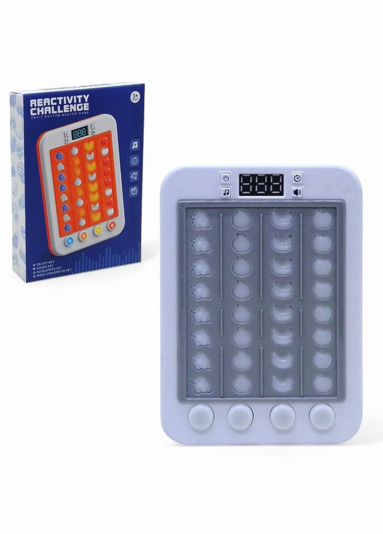 Портативна інтерактивна гра "Майстер ритму. Фрукти" (15 см) сіра MIC (322183255)