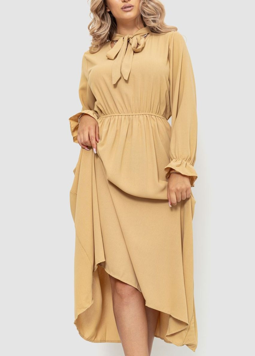 Бежевое платье нарядное,, 204r601 Ager