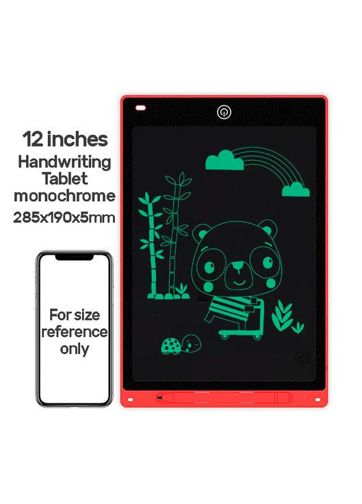 Планшет графічний для малювання, нотаток 12" LCD Writing Pad Red No Brand (322567858)