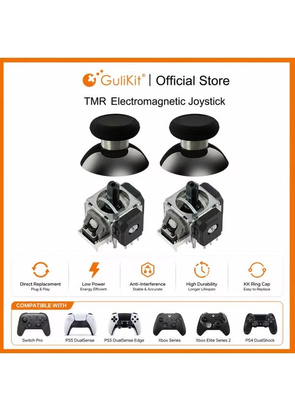 Набір TMR аналогових механізмів та стіків Gulikit NS51 для PS5 DualSense 2 шт. No Brand (390446091)