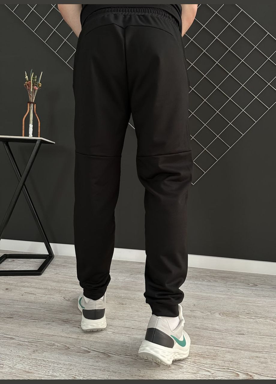 Чорний демісезонний демісезонний спортивний костюм львів чорний худі + штани (двонитка) Vakko