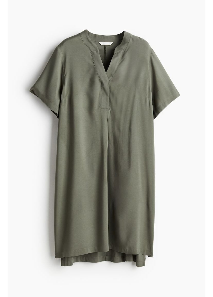 Оливковое (хаки) платье H&M