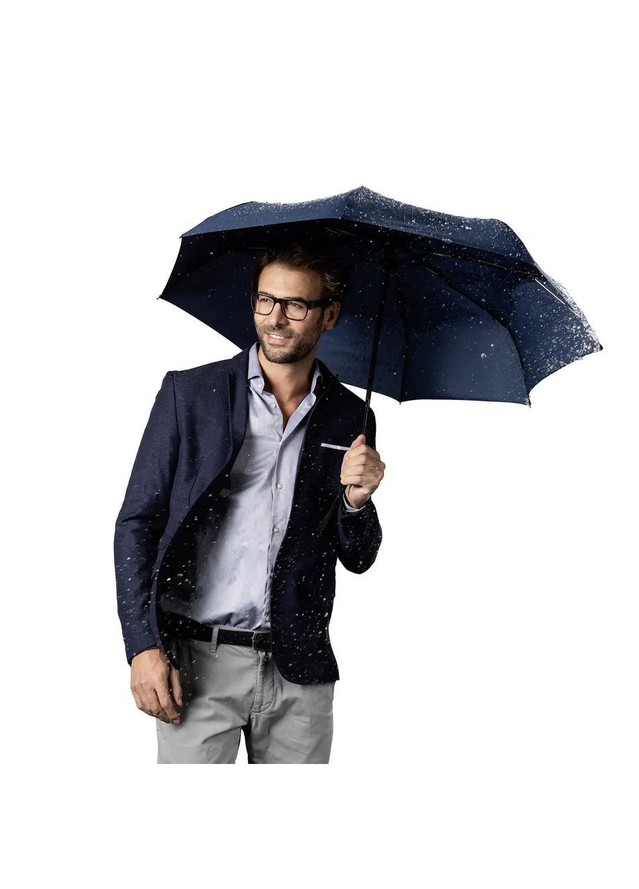 Синя зонт який не вивертається ( повний автомат ) Doppler середня система антішторм, система антивітер (298876186)