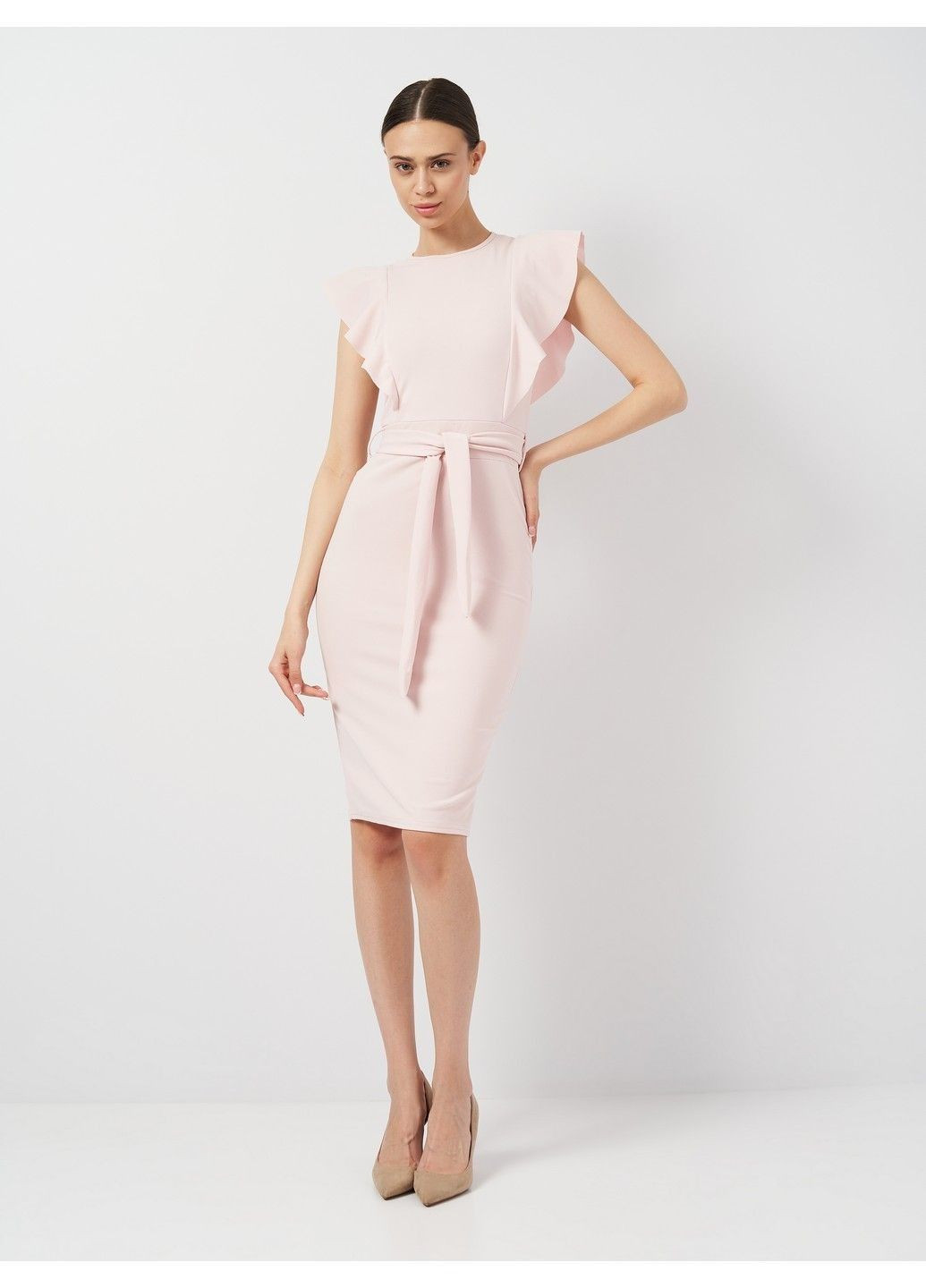 Розовое кэжуал платье PrettyLittleThing однотонное