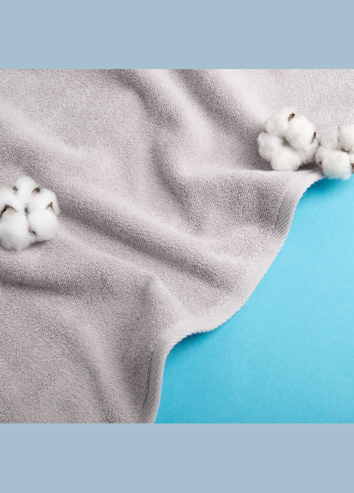 Полотенце махровое Сауна 100х150 Нежность пл 500 гр/м2 хлопок, натуральное хлопковое, для тела, сауны IDEIA серый