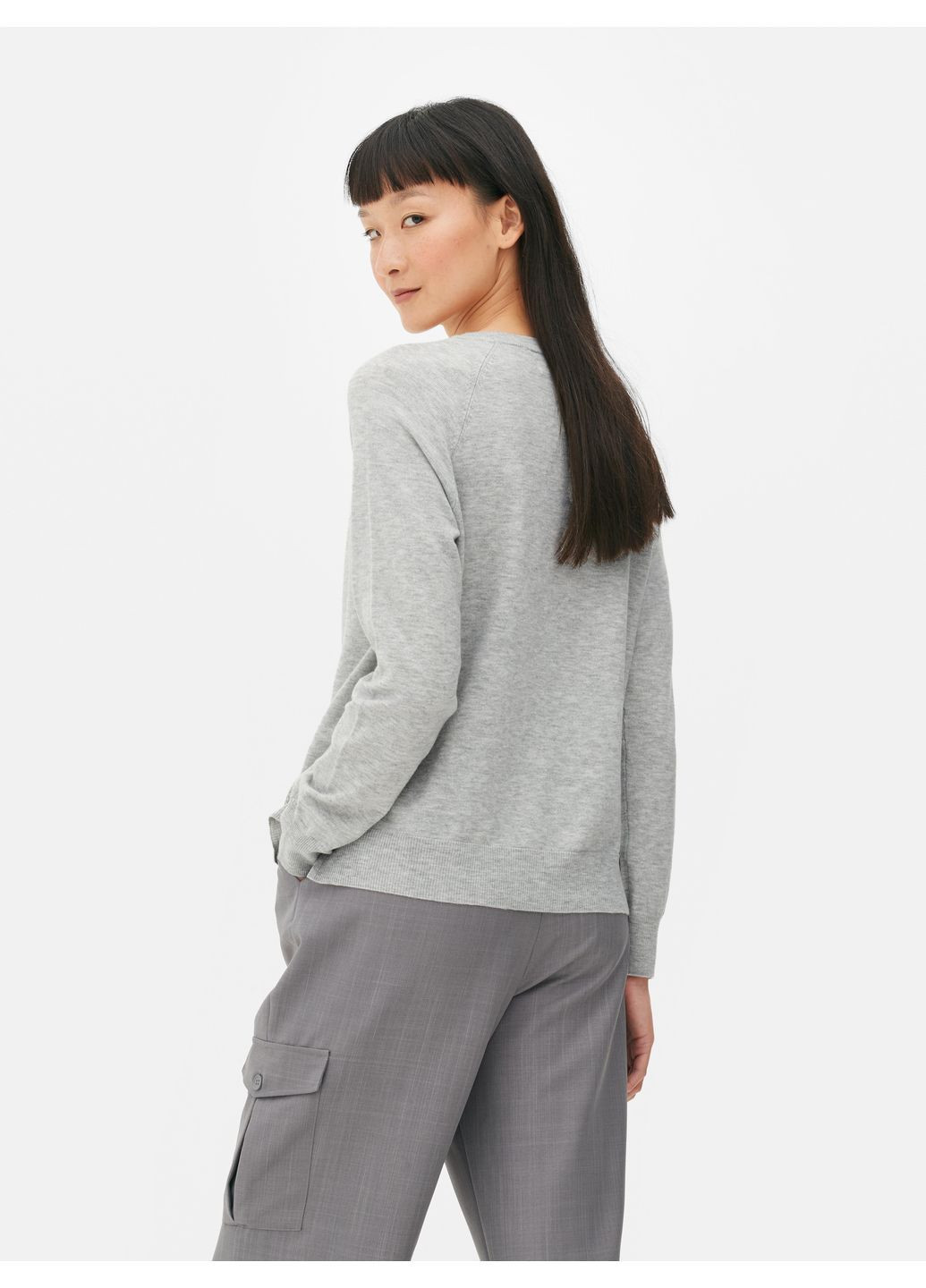 Серый джемпер демисезон,серый меланж, Primark