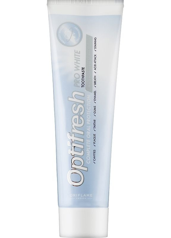 Зубна паста відбілювальна Optifresh Pro-White 100ml (2-953852) Oriflame (369790976)