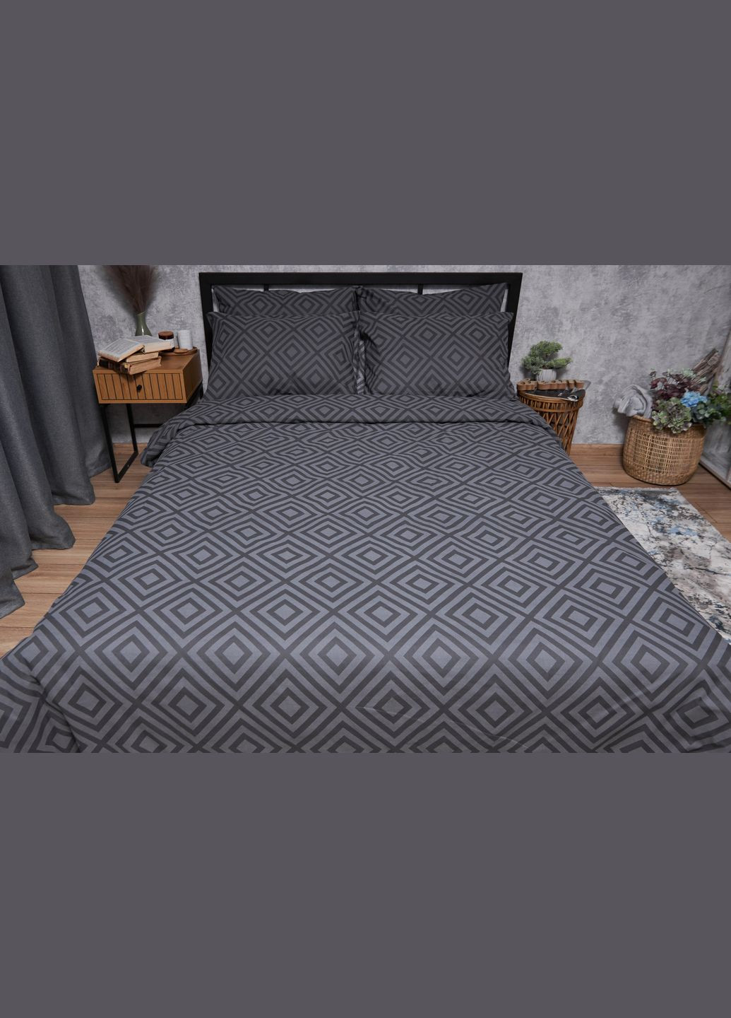 Комплект постельного белья Бязь Gold Люкс «» евро 200х220 наволочки 2х40х60 (MS-820004665) Moon&Star Storm (293148179)