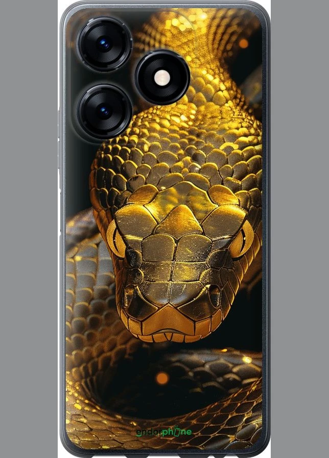 Чохол на Tecno Spark 10 Golden snake "6072u-3023-70447" Endorphone (375773188)