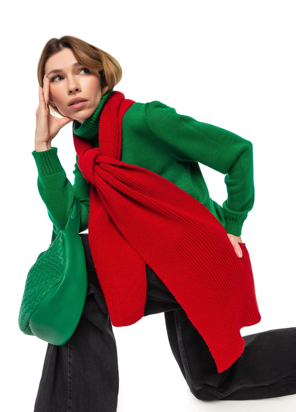 Женский комплект шапка и шарф SVTR (369779367)