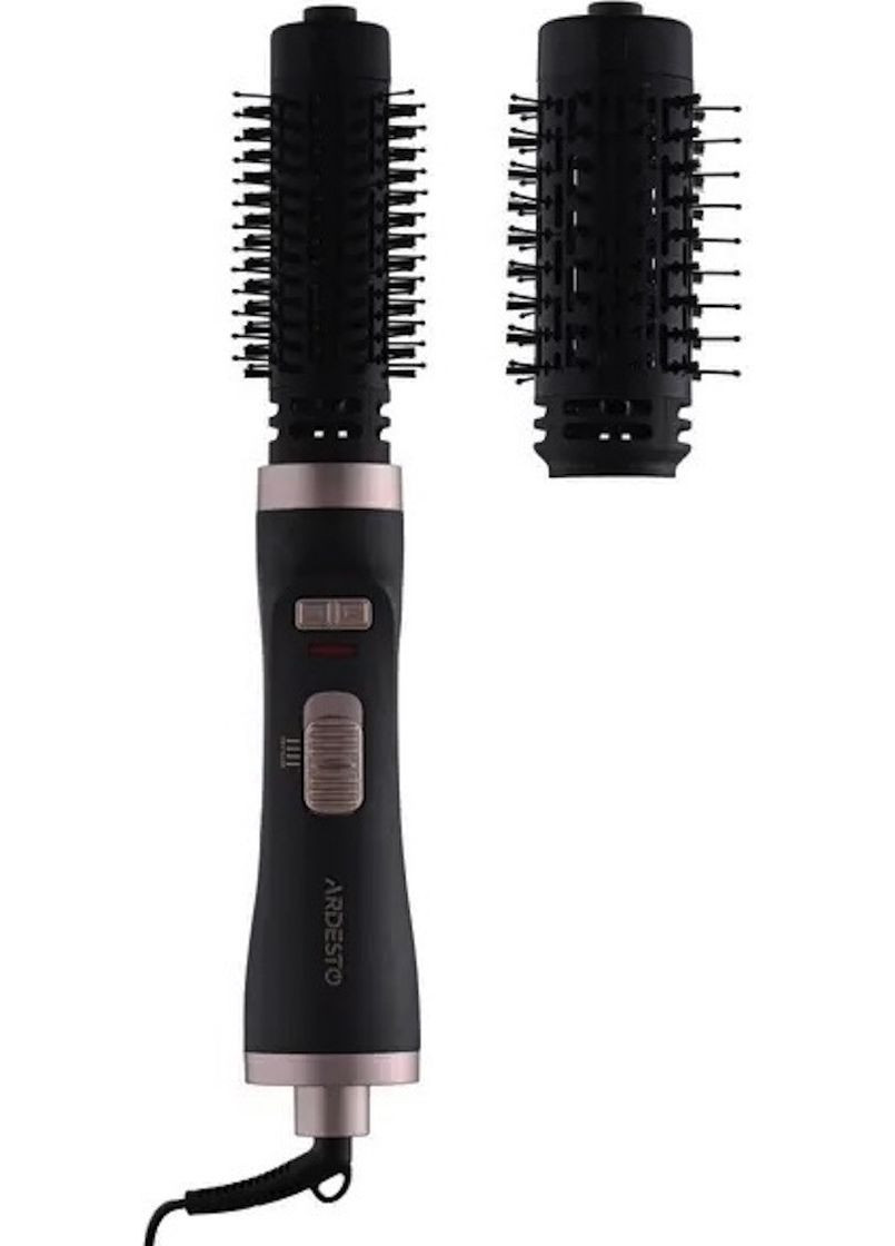 Фен-щітка HD-C100 з керамічним покриттям 2 насадки 100Вт Холодний обдув Чорний/Пудровий Ardesto (339111575)