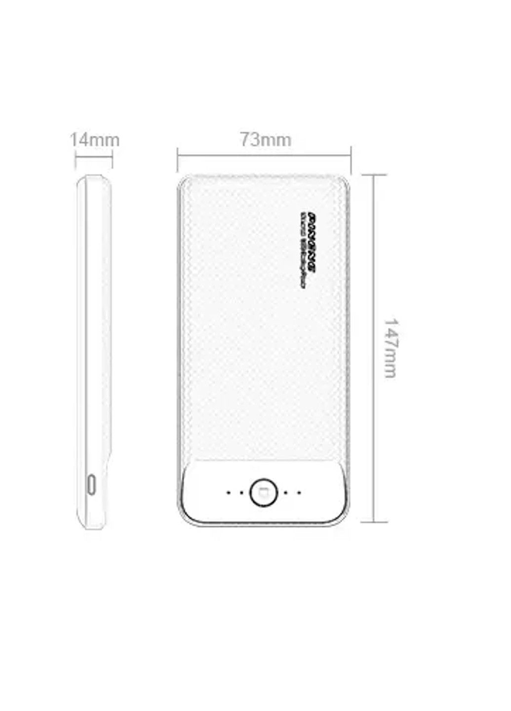 Зовнішній акумулятор Power Bank PN-939 20000mAh (Чорний) Pineng (331639229)