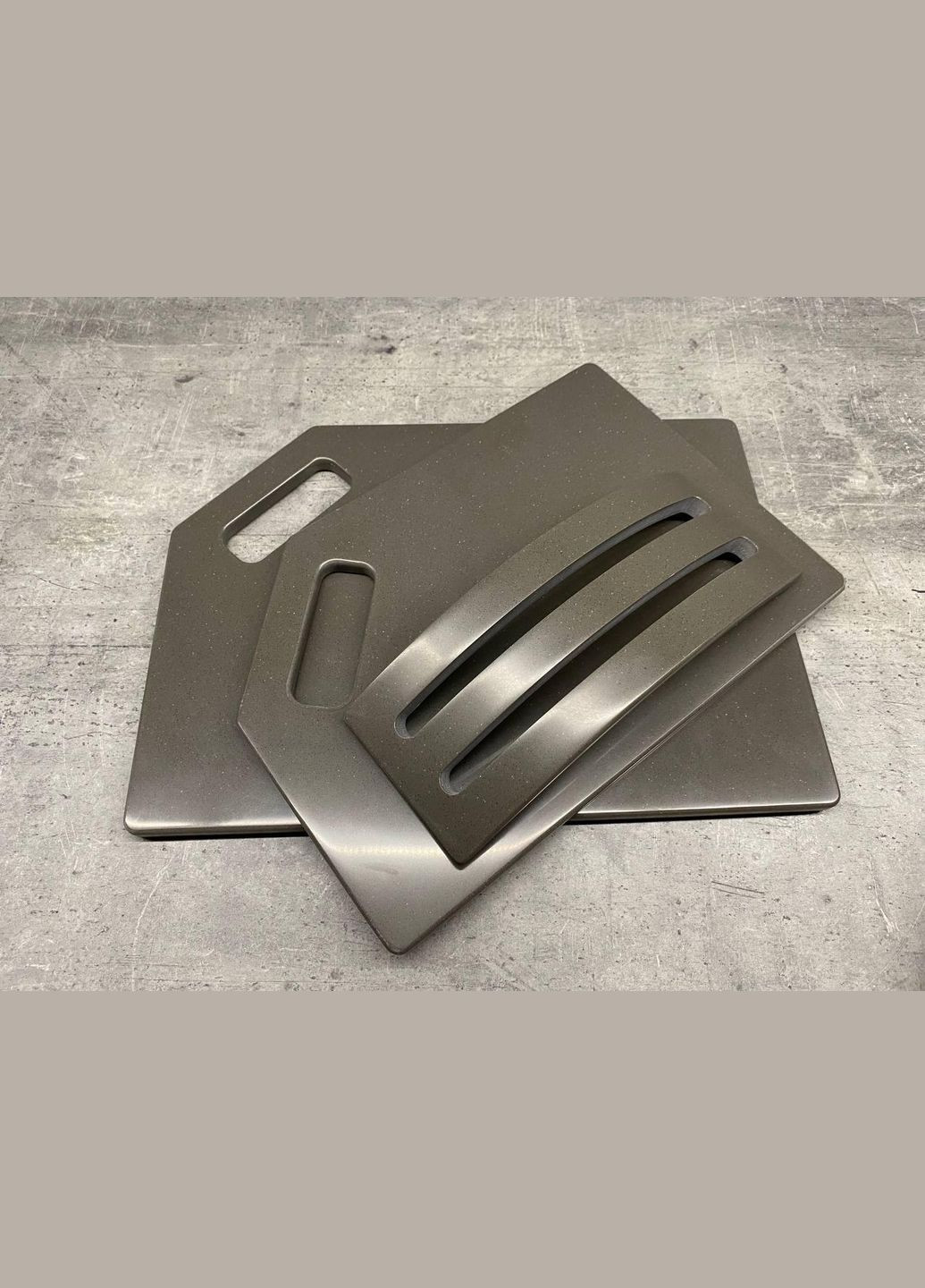 Набор кухонных досок из искусственного акрилового камня sienna brown 2 шт. No Brand (341316382)