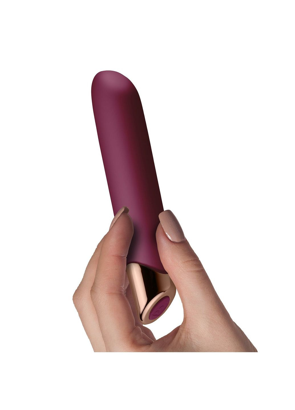 Мощный вибратор Rocks Off Chaiamo Burgundy, soft-touch силикон, до 3-х часов работы, водостойкий Rocks-Off (297587666)