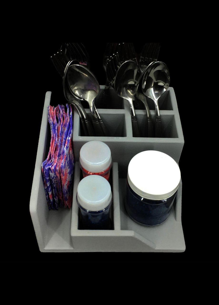 Підставка для столових приладів з дерева Феста маренго (ПСП-001719) No Brand (327423216)