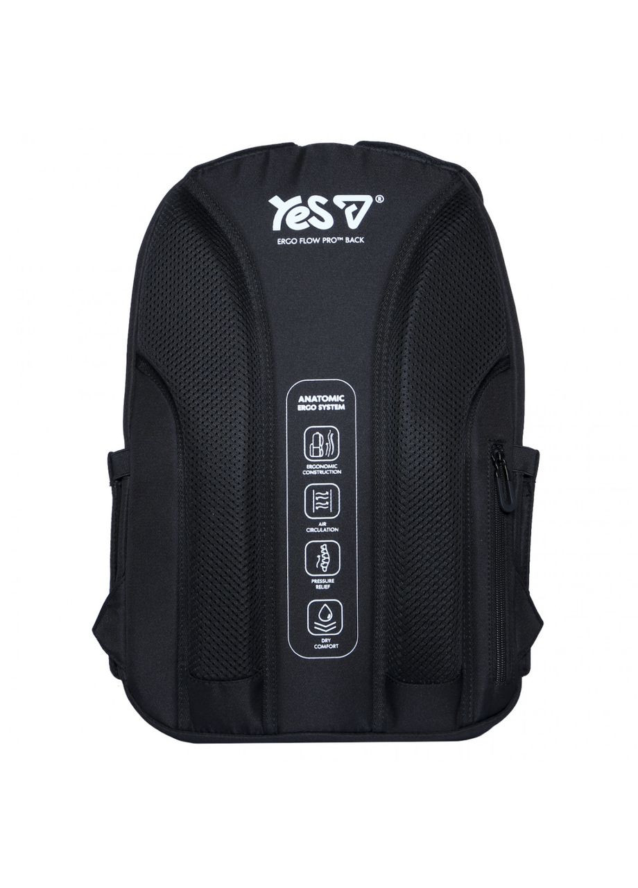 Рюкзак TS-43L школьный Just Black 550480 + бутылка для воды 550мл. Yes (390671279)