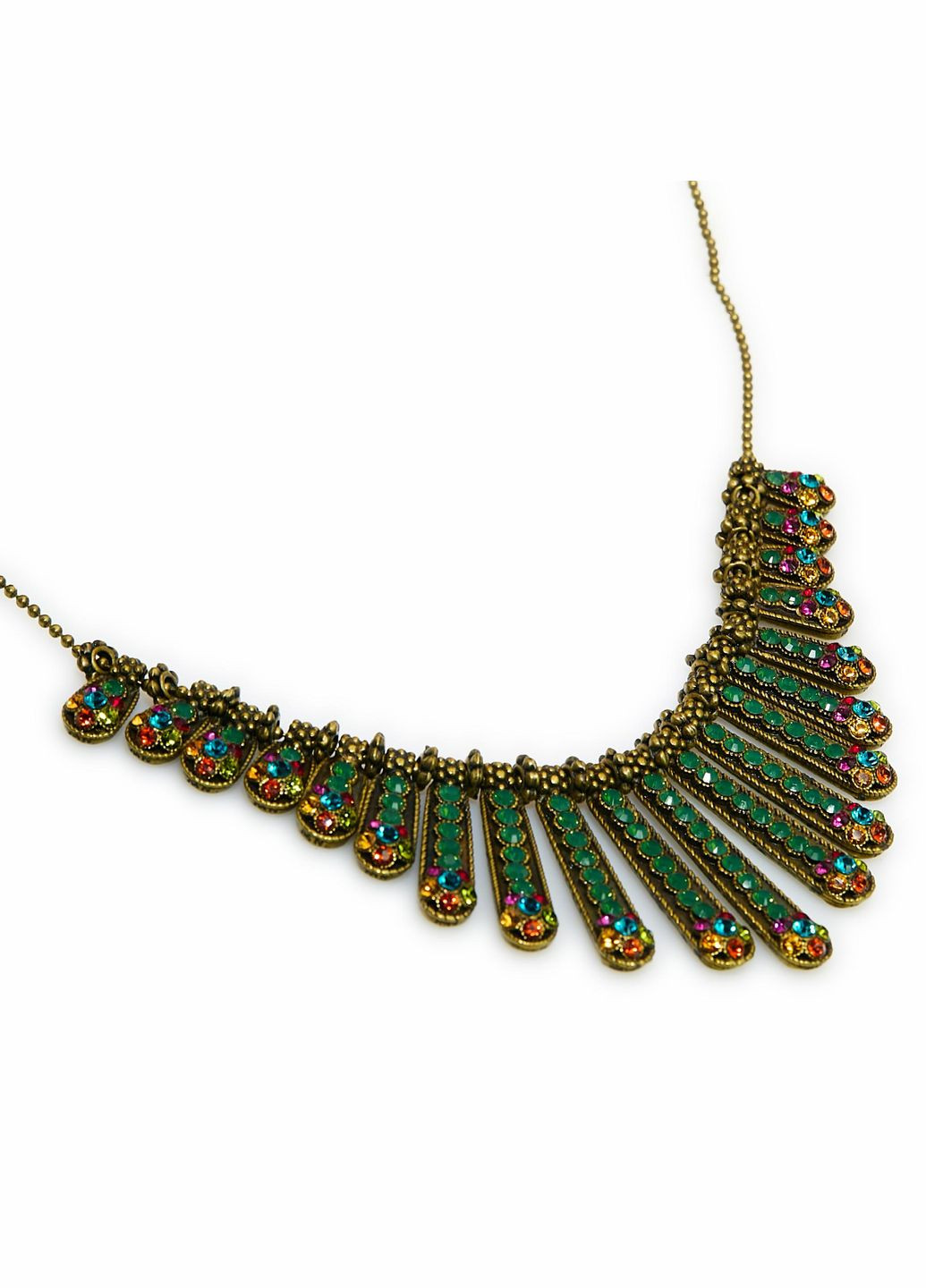 Кольє "Антична Розкіш" із зеленими кристалами Swarovski Michal Negrin (346241762)