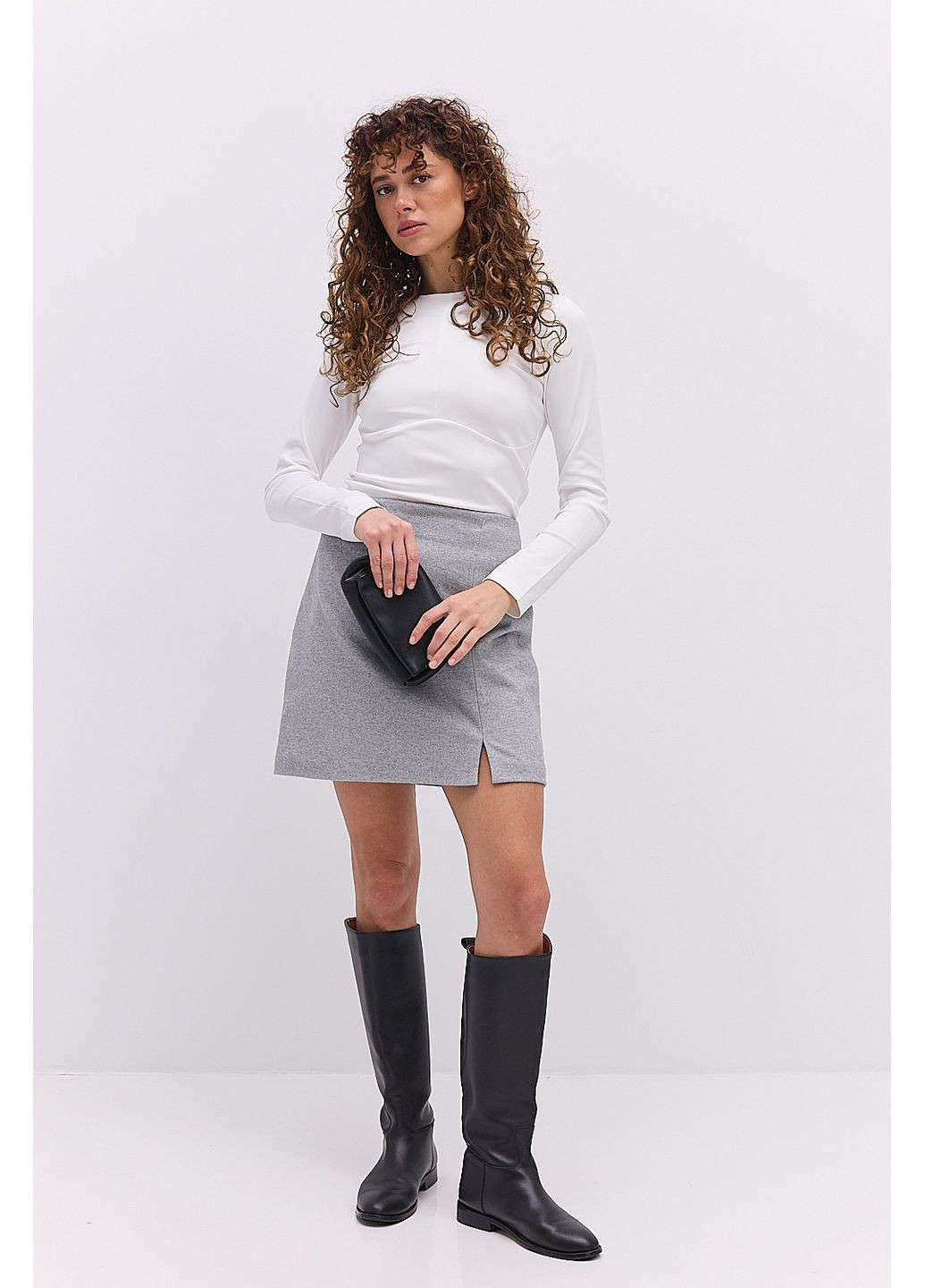 Лонгслив с фигурным швом под грудью, Arjen (362556046)